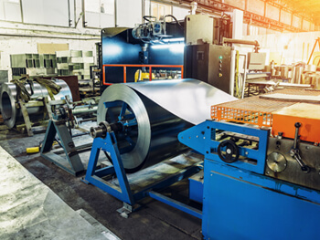 View inside of the Gowan/Garrett sheet metal services facility